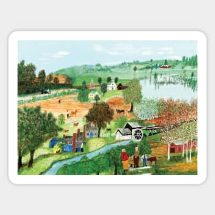 grandma moses Sticker